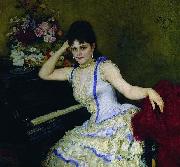 llya Yefimovich Repin Menter by Repin oil painting on canvas